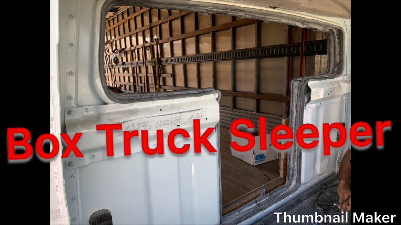 Straight Box Truck InCargo Sleeper conversion 