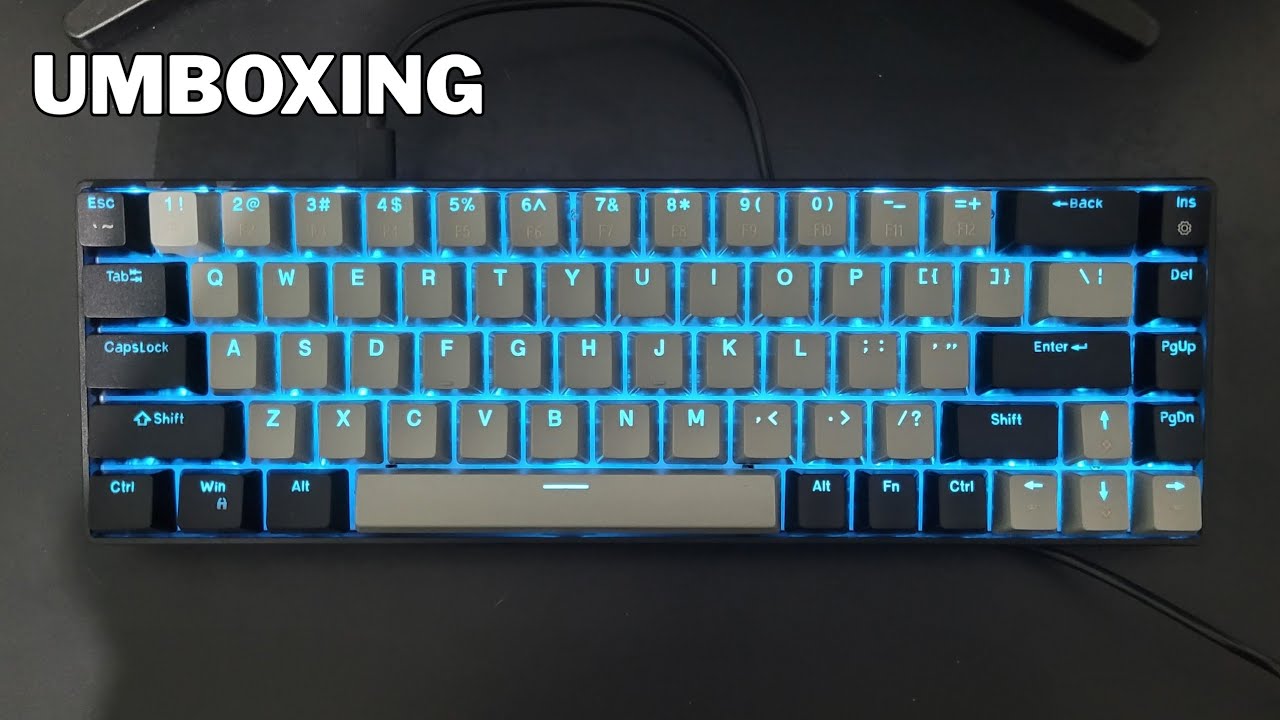 Umboxing Do Teclado Mec&acirc;nico da Magegee MK-BOX 60%