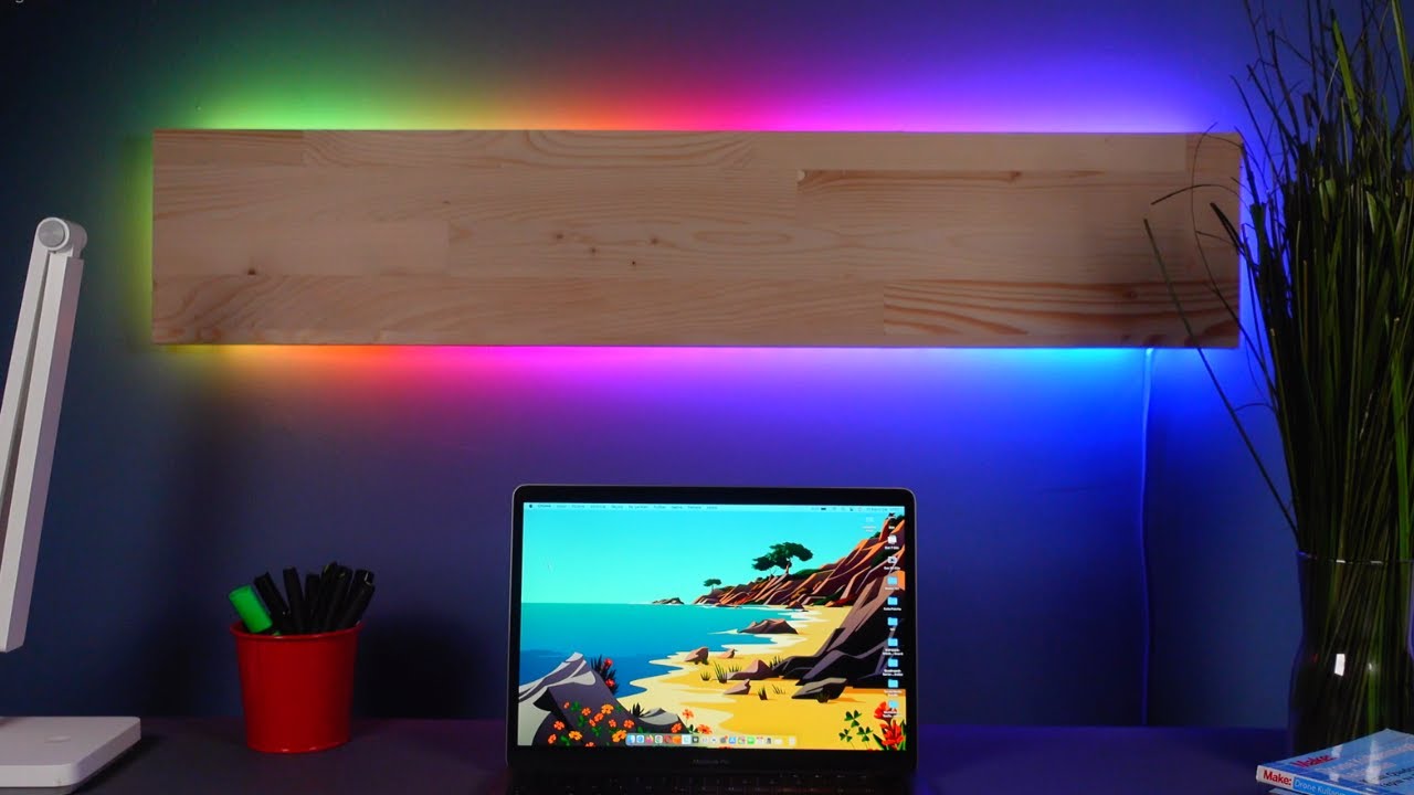 Сделайте простой деревянный светодиодный светильник RGB