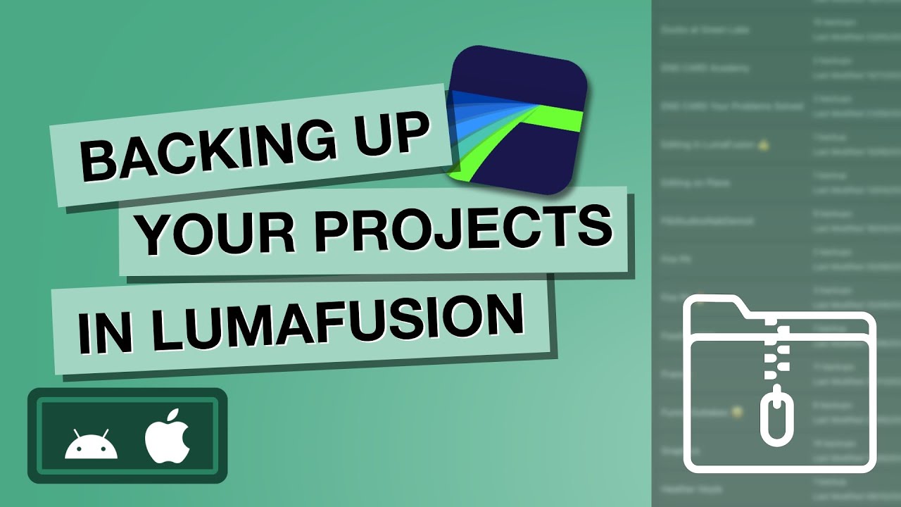 Backing up your Projects in LumaFusion