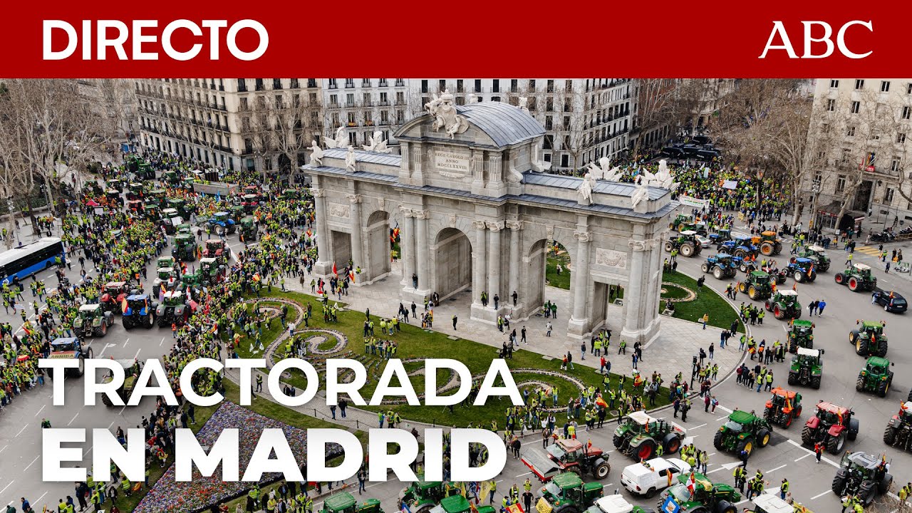 🔴 DIRECTO | Una nueva tractorada de los AGRICULTORES amenaza con colapsar MADRID