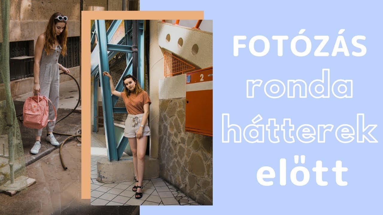 Ismét fotózás ronda hátterek előtt | Lina és Panni
