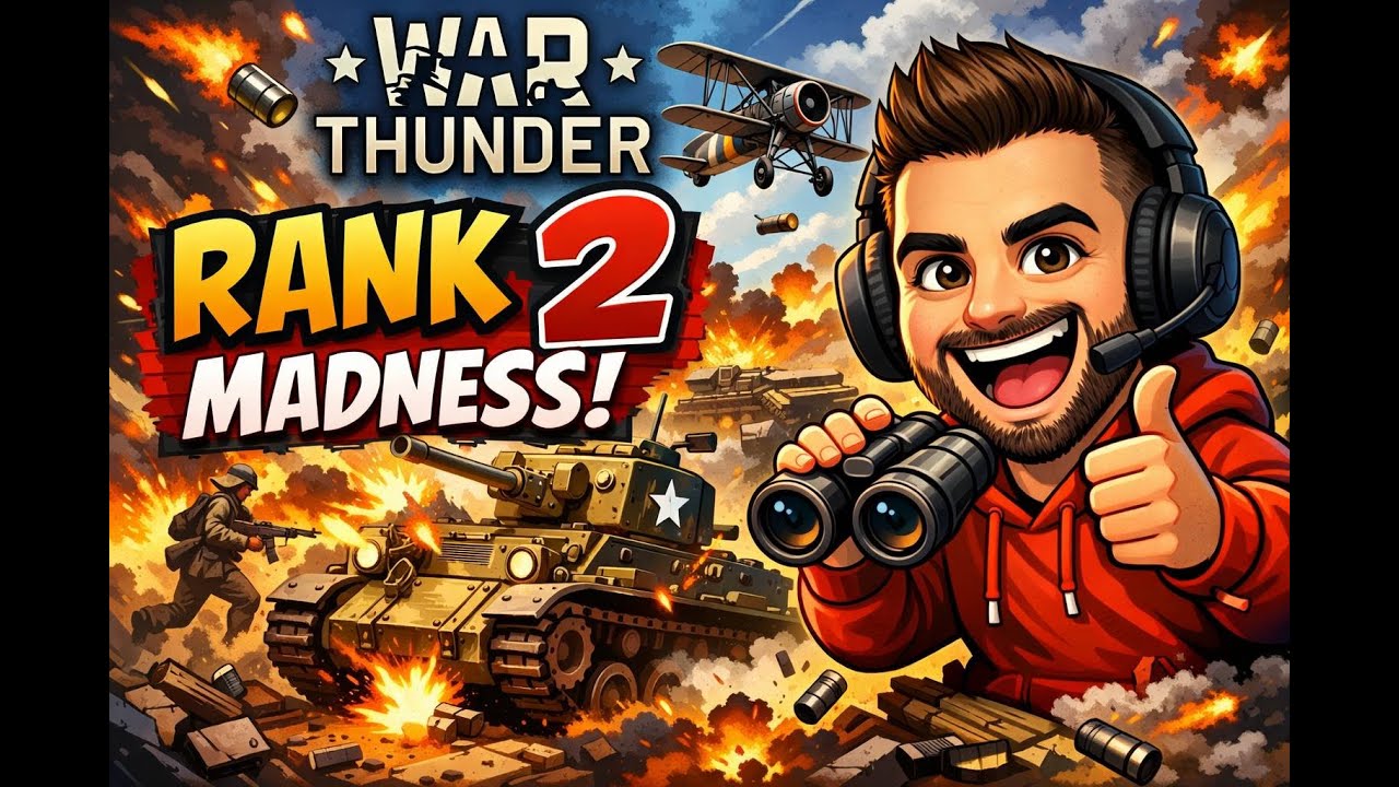 War Thunder Rank 2 LIVE | Squad Madness with Friends