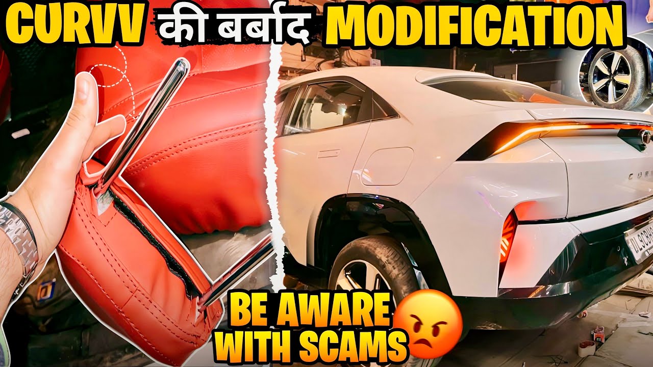CURVV 2026 ❌ बर्बाद MODIFICATIONS 🥲 WE SAVED THIS BEAUTY ❤️ PURE PLUS S CURVV MODIFIED ✅