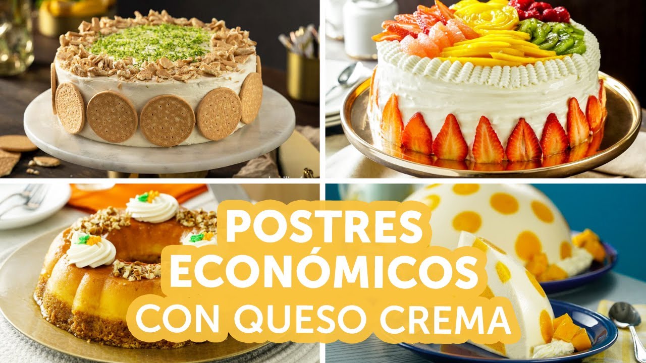 Postres económicos con queso crema | kiwilimón