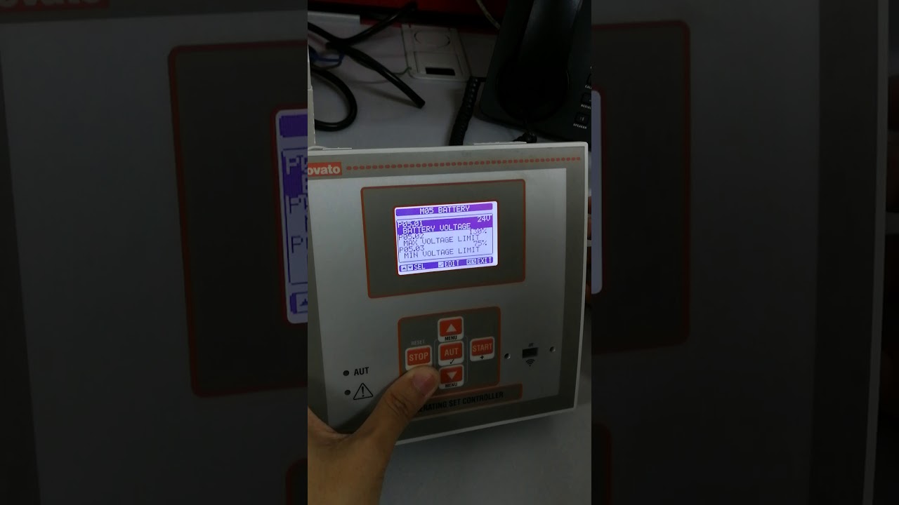 setting generator controller for system single phase by RGK600