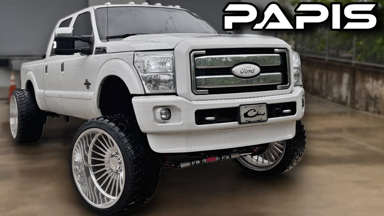 F-250 gets MASSIVE 28x16’s and 3” spacers
