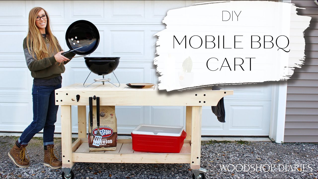 How to Build an EASY DIY Grill Cart & BBQ Prep Station