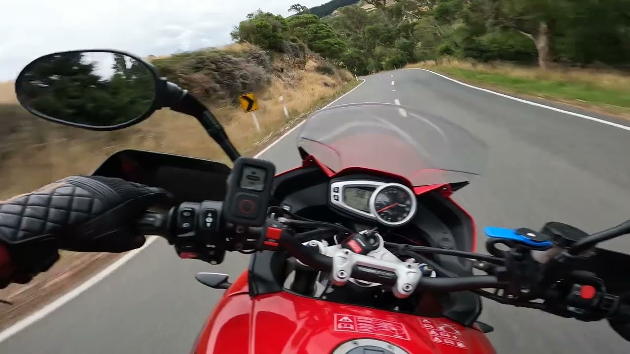 First ride on new bike. Tiger 1050