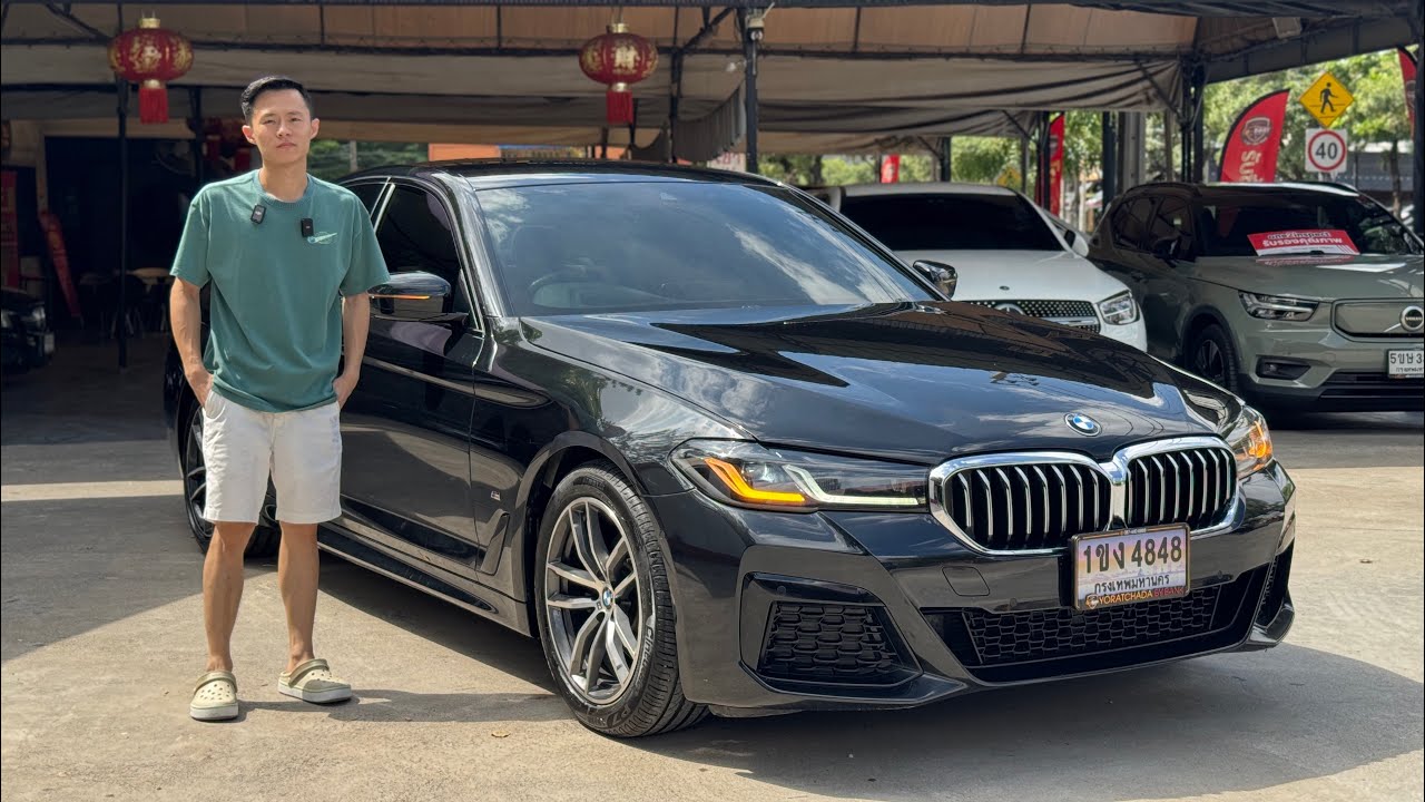 🚗BMW SERIES5 520d MSPORT LCI G30 2021 สีดำ ดีเซล✅ราคา 1,990,000 บาท🛣️ไมล์ 70,000 กม.