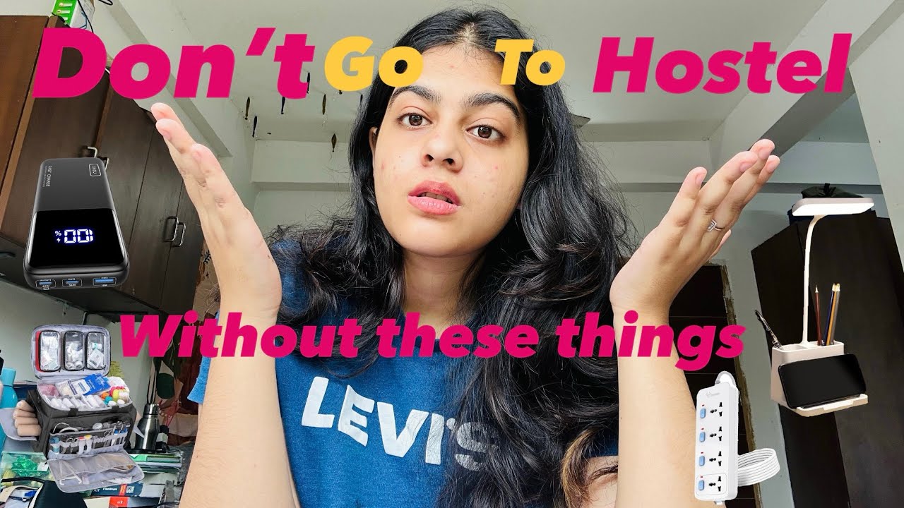 DON’T Go to Hostel Without These 15+ Essentials! 🧳 (Must-Have Hostel Packing Guide)✨ #trending 