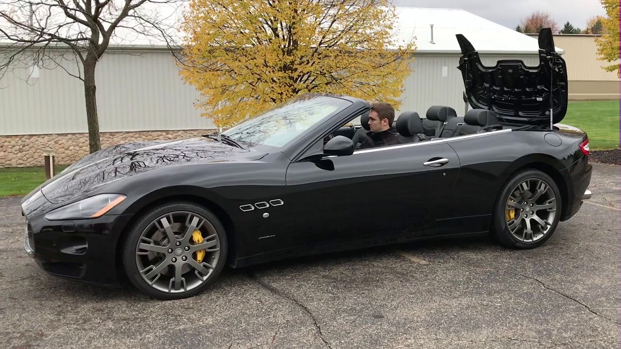 2011 Maserati Gran Turismo convertible top operation