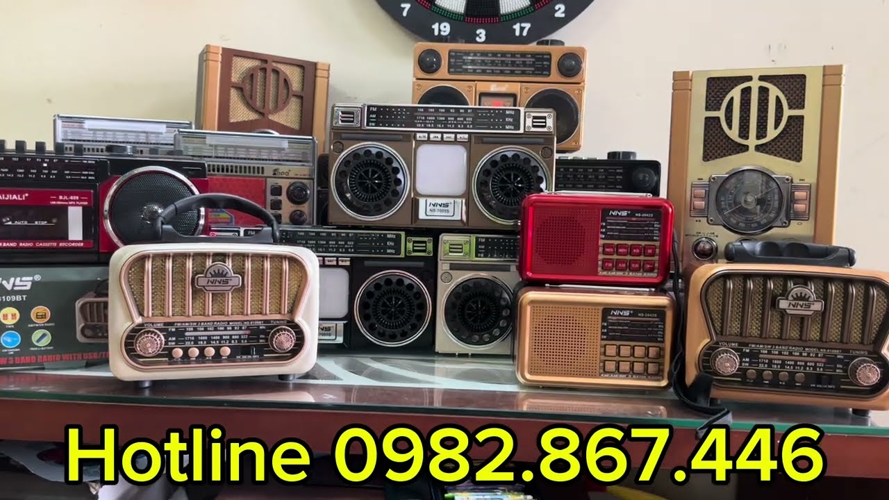 Các mẫu đài radio hot nhất hiện nay FP 310 BTS, NS 7005S, NS 6619 BT, NS 2042S, Cassette BJL 659