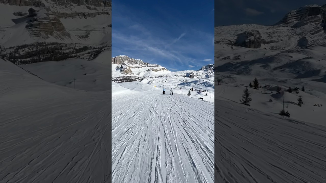 Sciare al Grost&egrave; di Madonna di Campiglio #dolomitidibrenta #campiglio #skiforum #passogroste #skiing
