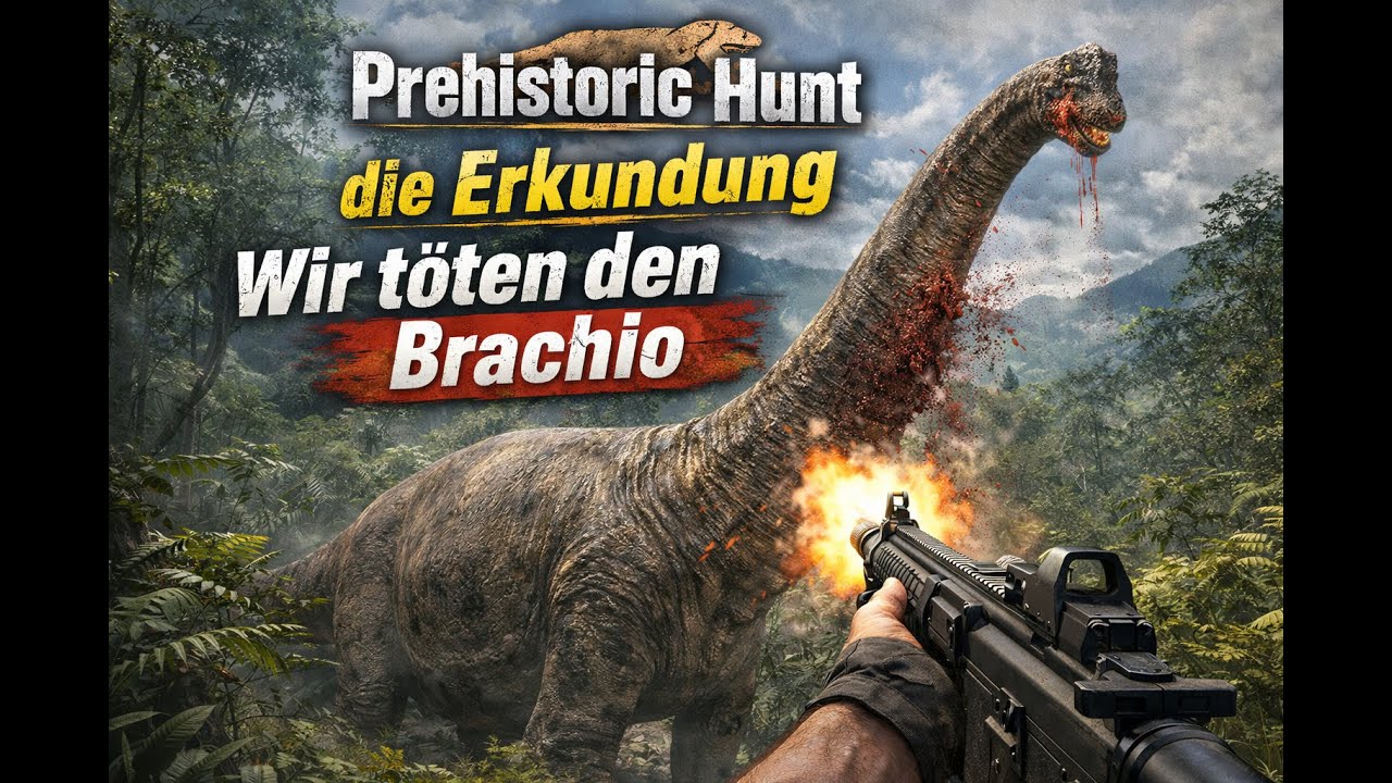 Prehistoric Hunt Session 02   die Erkundung Wir töten den Brachio