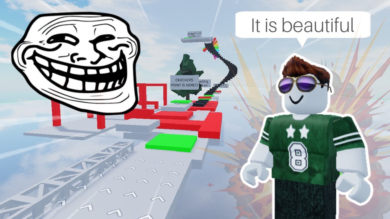 Нуб создаёт свой первый обби-тролль (Roblox Obby Creator)