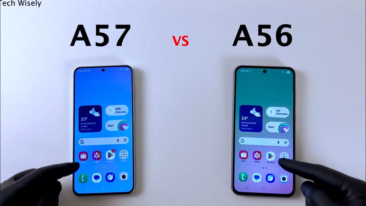 SAMSUNG A57 против A56 &mdash; тест скорости