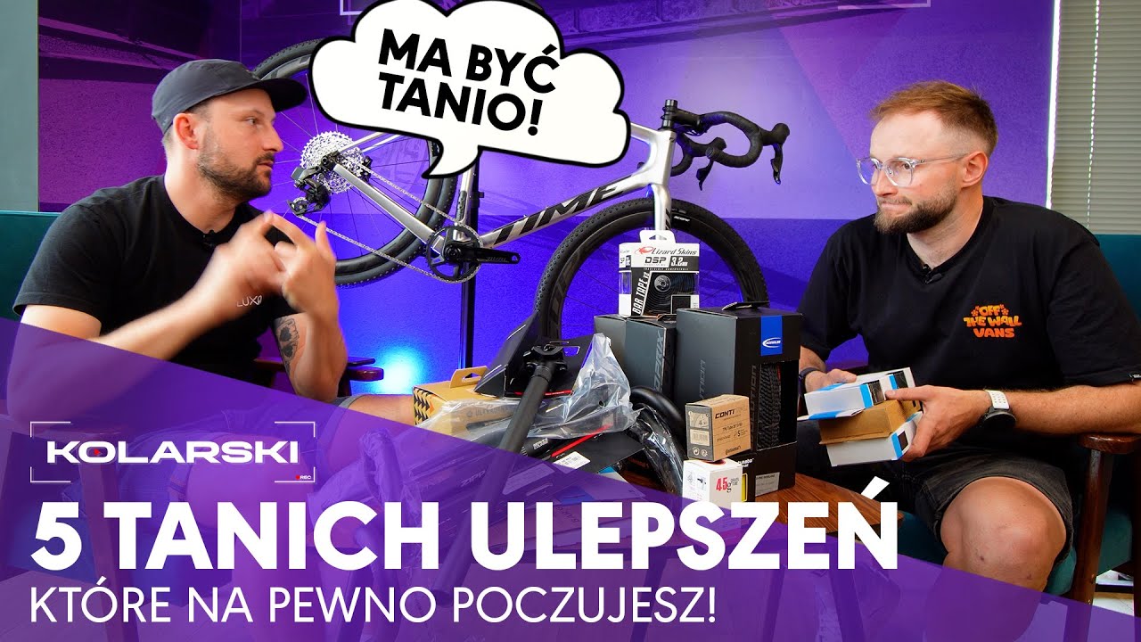 5 tanich ulepszeń w rowerze które na pewno poczujesz! Najtańsze zrzucenie wagi, poprawa komfortu.