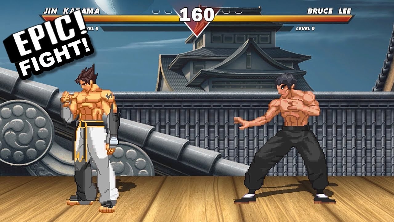 JIN KAZAMA Vs BRUCE LEE - HIGHEST LEVEL INSANE EPIC FIGHT!