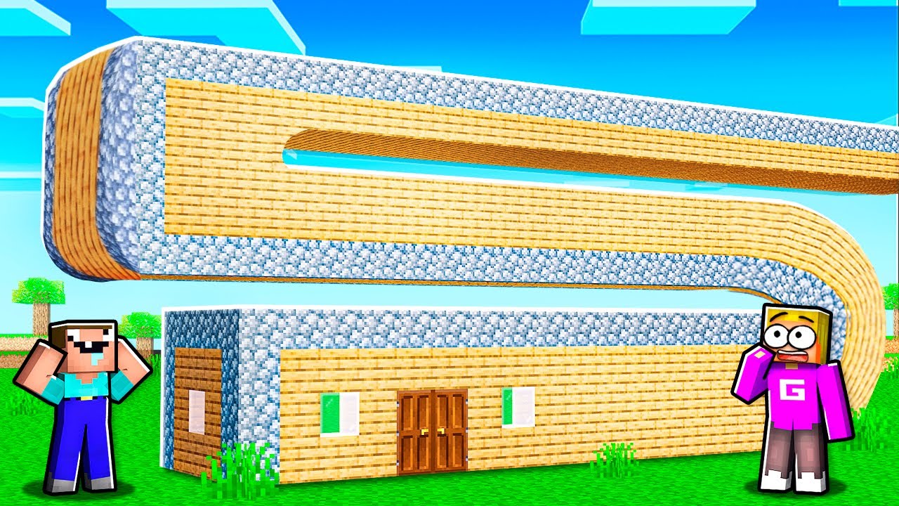 Ik Maak De Noob Zijn Huis Groter Tot Hij Het Door Heeft!