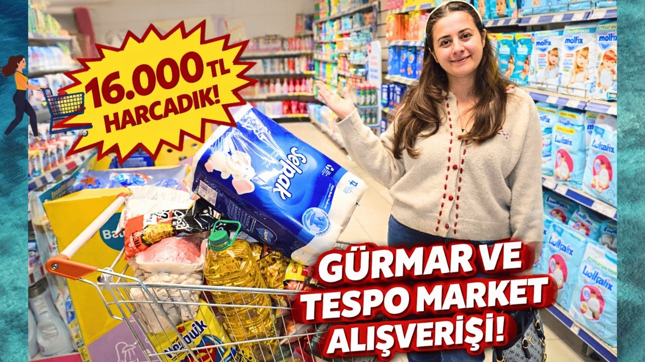 Bu Fiyatlar Gerçek mi? 😳 Gürmar & Tespo 16.000 TL Market Vlogu!