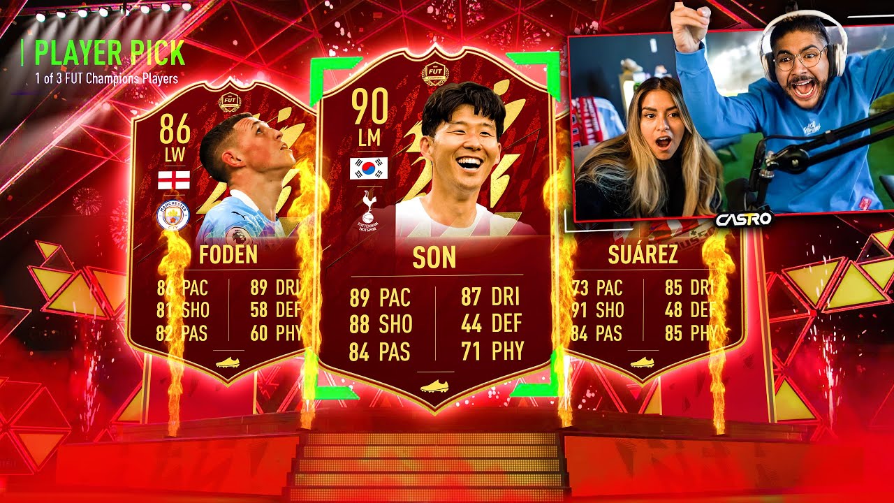 MY GIRLFRIEND OPENS MY RED PLAYER PICKS!! FIFA 22