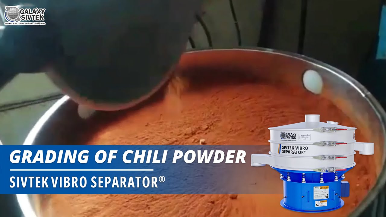 Sivtek Vibro Separator l Grading Chili Powder.
