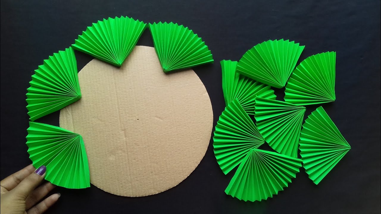 Beautiful Wall Decor Idea | Paper Flower Wall Hanging