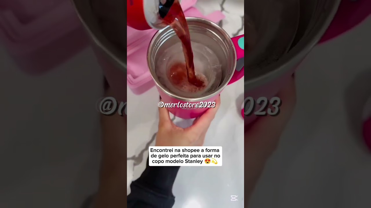 #garrafa #stanley #formadegelo #gelo #bebidas #agua #gelada #achadinhosdashopee #achadinhos