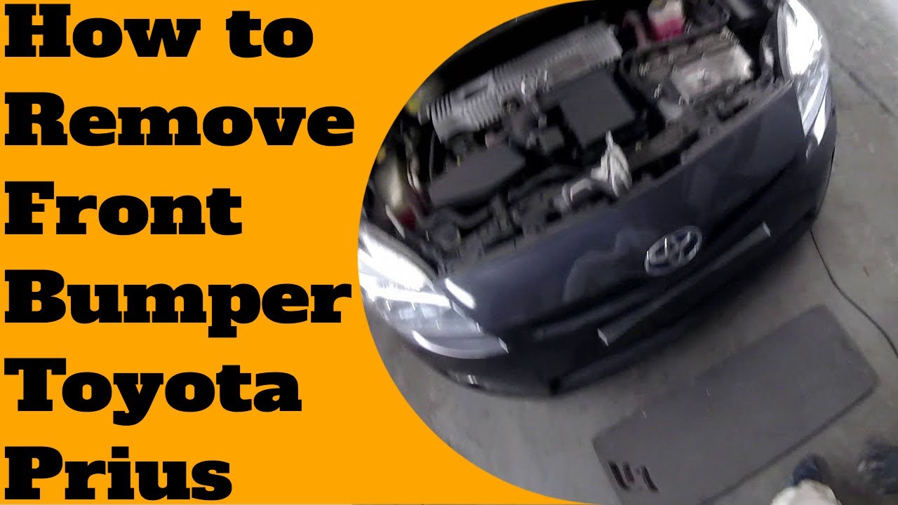 How to remove/replace  front bumper Toyota Prius 2010-2015