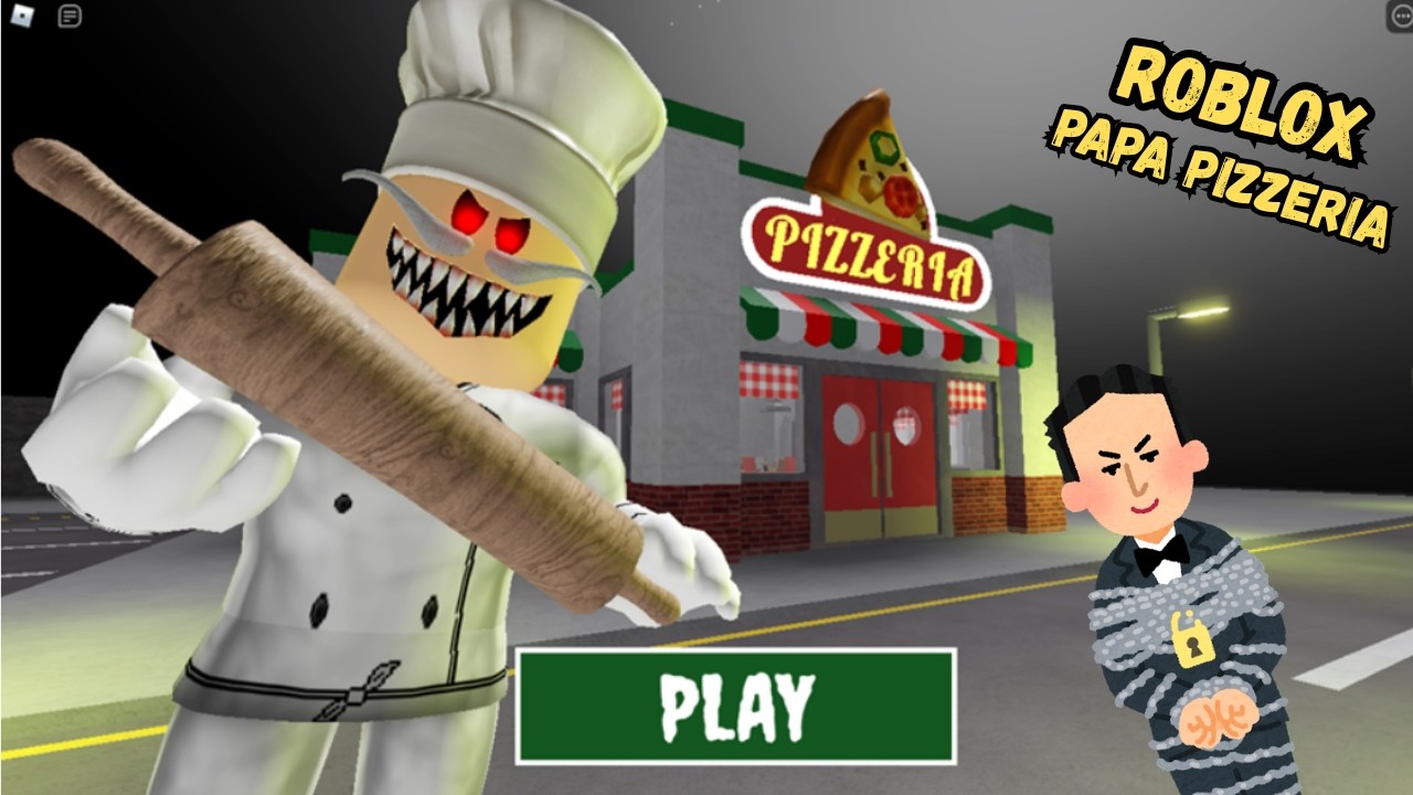 Escape Papa Pizza Pizzeria in Roblox Game | Escape The Pizzeria - Roblox Obby #roblox