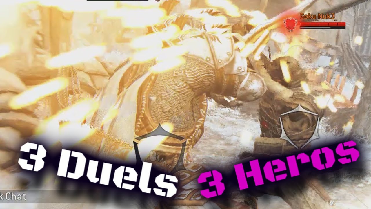 3 Duels With 3 Heroes - For Honor