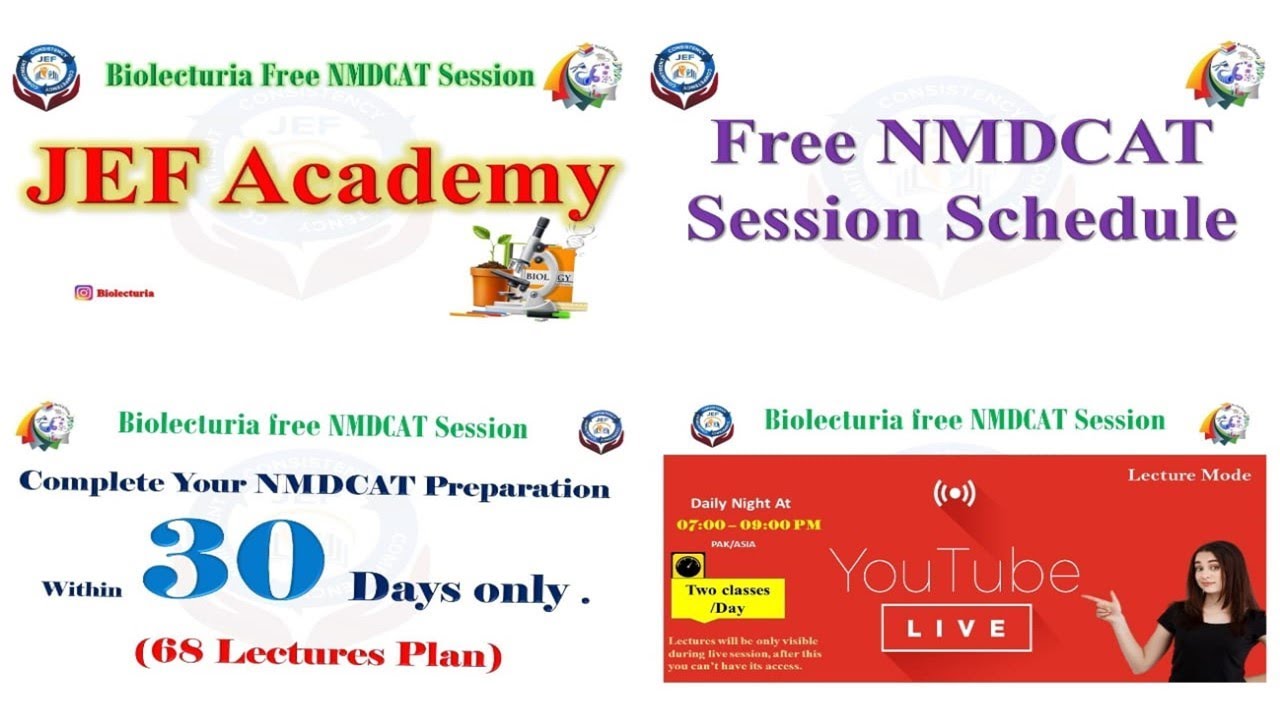 Schedule|For NMDCAT Free Test session Preparation| For admission in MBSS and BDS in Medical Colleges