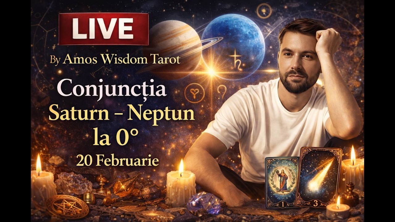 Saturn & Neptun-Previziuni toate zodiile LIVE AMOS
