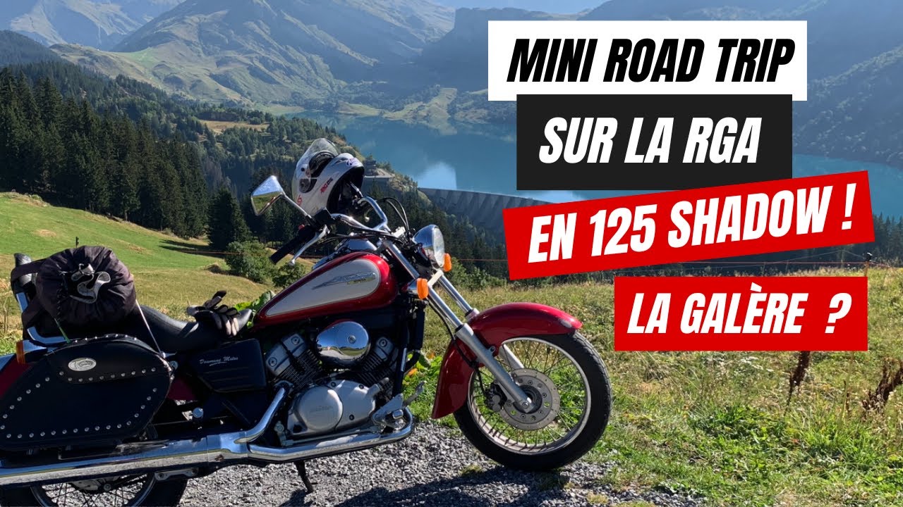 MBDP - JE GRIMPE LE CORMET DE ROSELEND SUR LA RGA (1968m ) AVEC MA 125 SHADOW. ET JE RAME UN PEU !