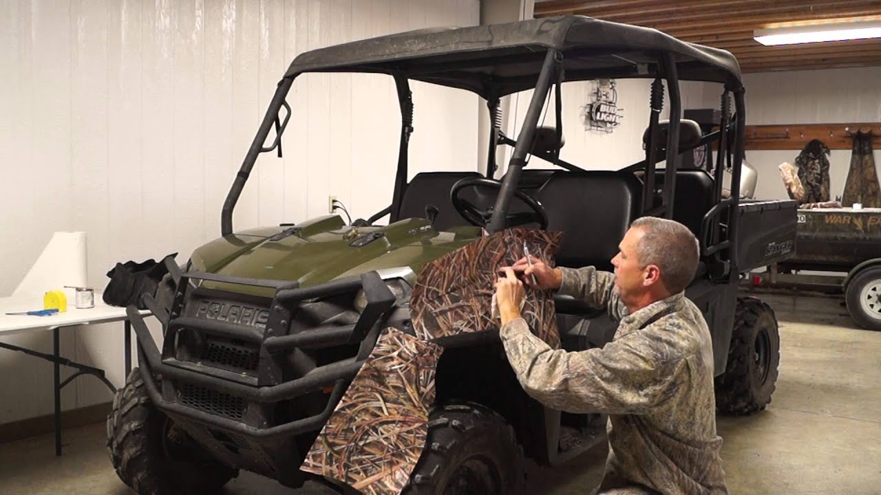 Видео по установке квадроцикла/мотовездехода/гольф-кара Mossy Oak Graphics