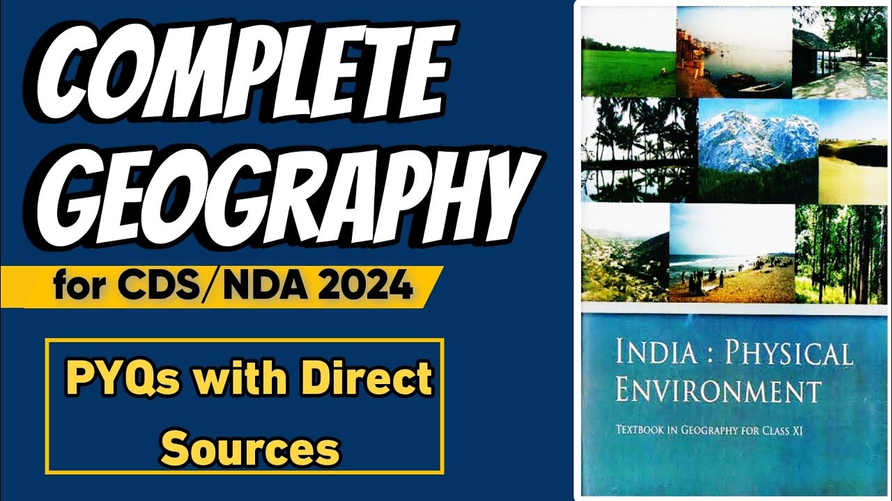 Complete Geography for CDS 2024 exam | PYQs | CDS Geography