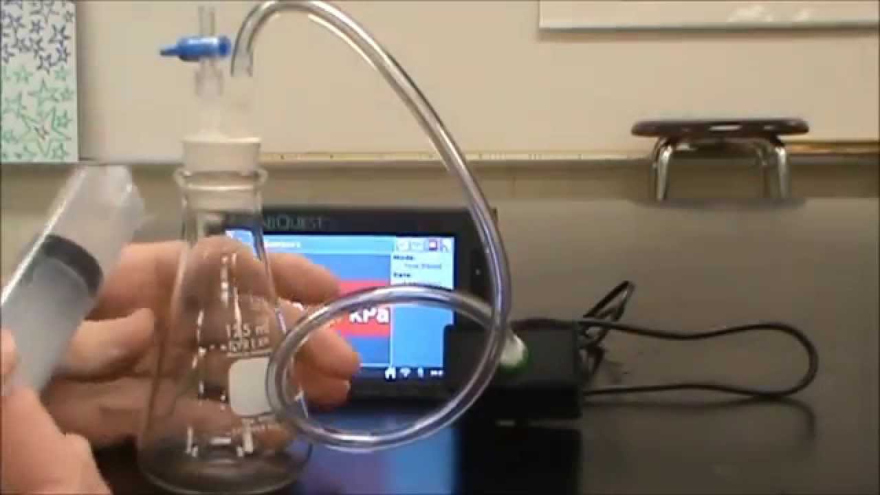 3 эксперимента с давлением газа с помощью Vernier LabQuest2
