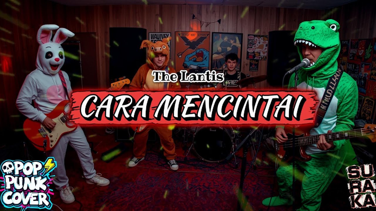 The Lantis - Cara Mencintai (Cover Pop Punk) | Lirik Video