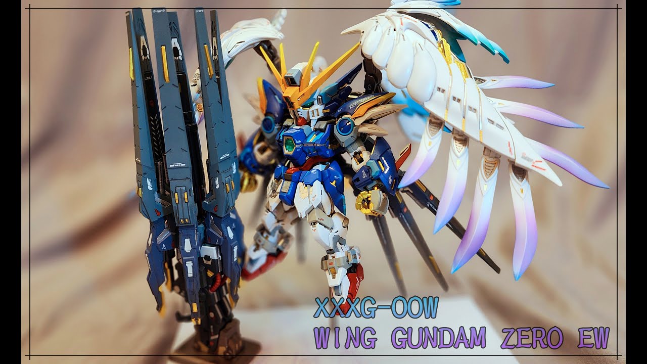 【塗裝】MGSD 飛翼鋼彈零式 矮星炮武裝 WING GUNDAM ZERO EW 本體塗裝+改造套件實作分享