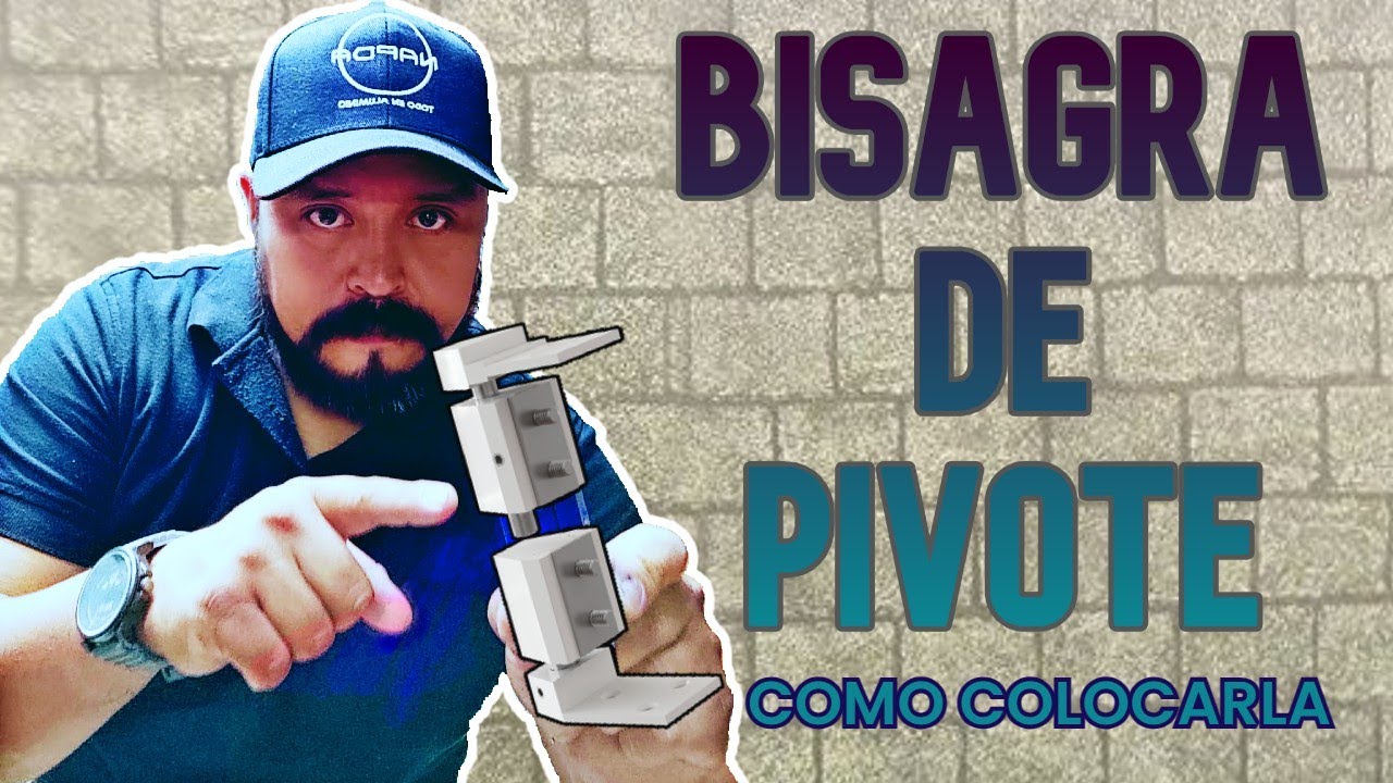 🕵️‍♂️COMO COLOCAR BISAGRA DE PIVOTE DESCENTRADO👷‍♂️
