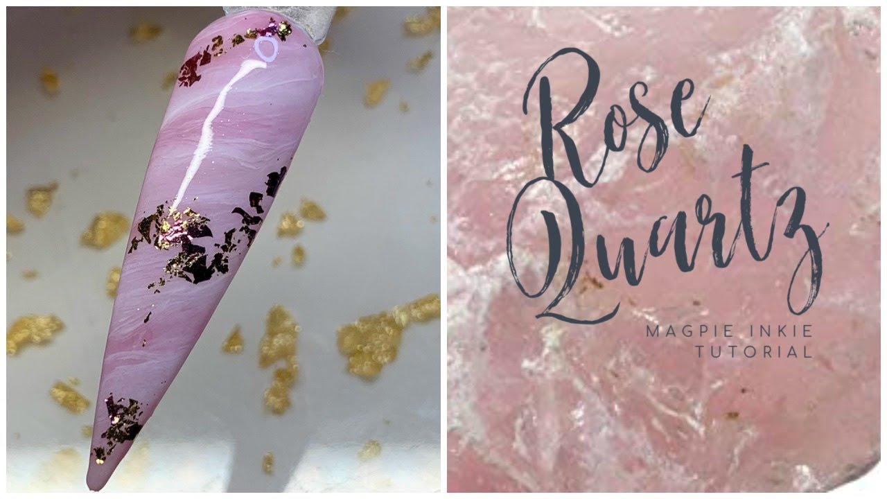 Rose Quartz Nail Design | Magpie Inkies & Gel Colour | Pretty Miss Nails