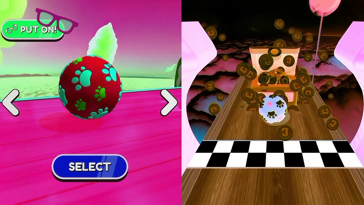 🔴⚡⚽Going Balls, SpeedRun Vs Reverse Video Gameplay Part 430
