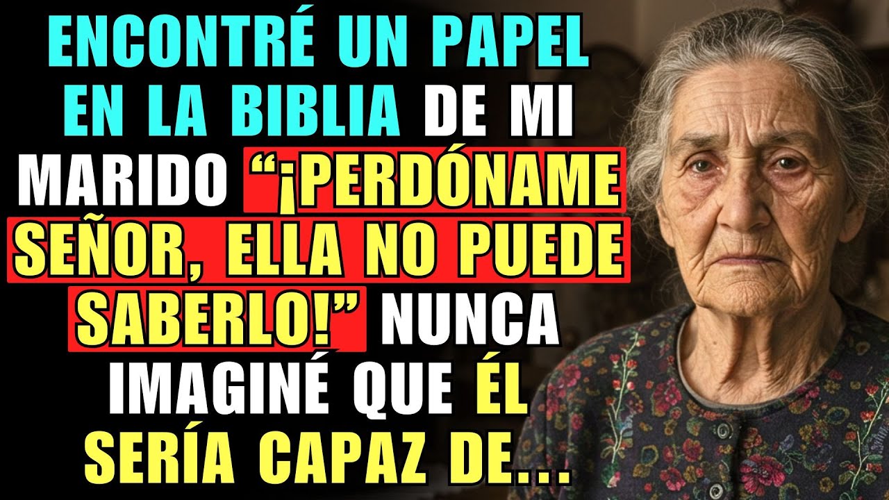 ENCONTRÉ UN PAPEL EN LA BIBLIA DE MI MARIDO 
