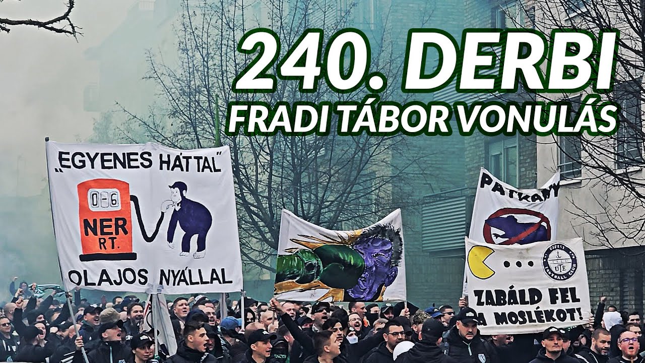 Fradi Tábor vonulás | UTE-FTC 240. derbi | 2024.02.25.