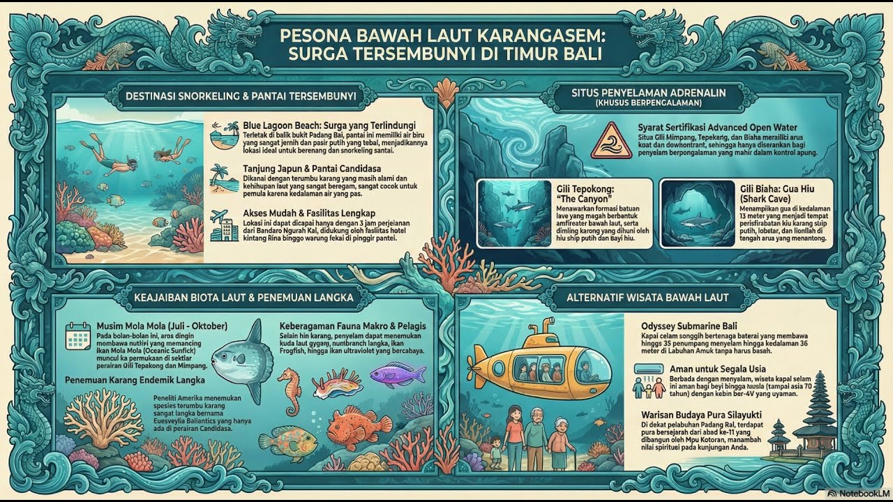 PESONA BAWAH LAUT KARANGASEM (PADANG BAI DAN CANDIDASA) SURGA TERSEMBUNYI DI TIMUR BALI