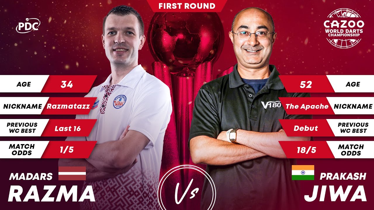 PDC World Darts Championship 2023 Round 1 Madars Razma vs Prakash Jiwa 2022 12 18 HUN
