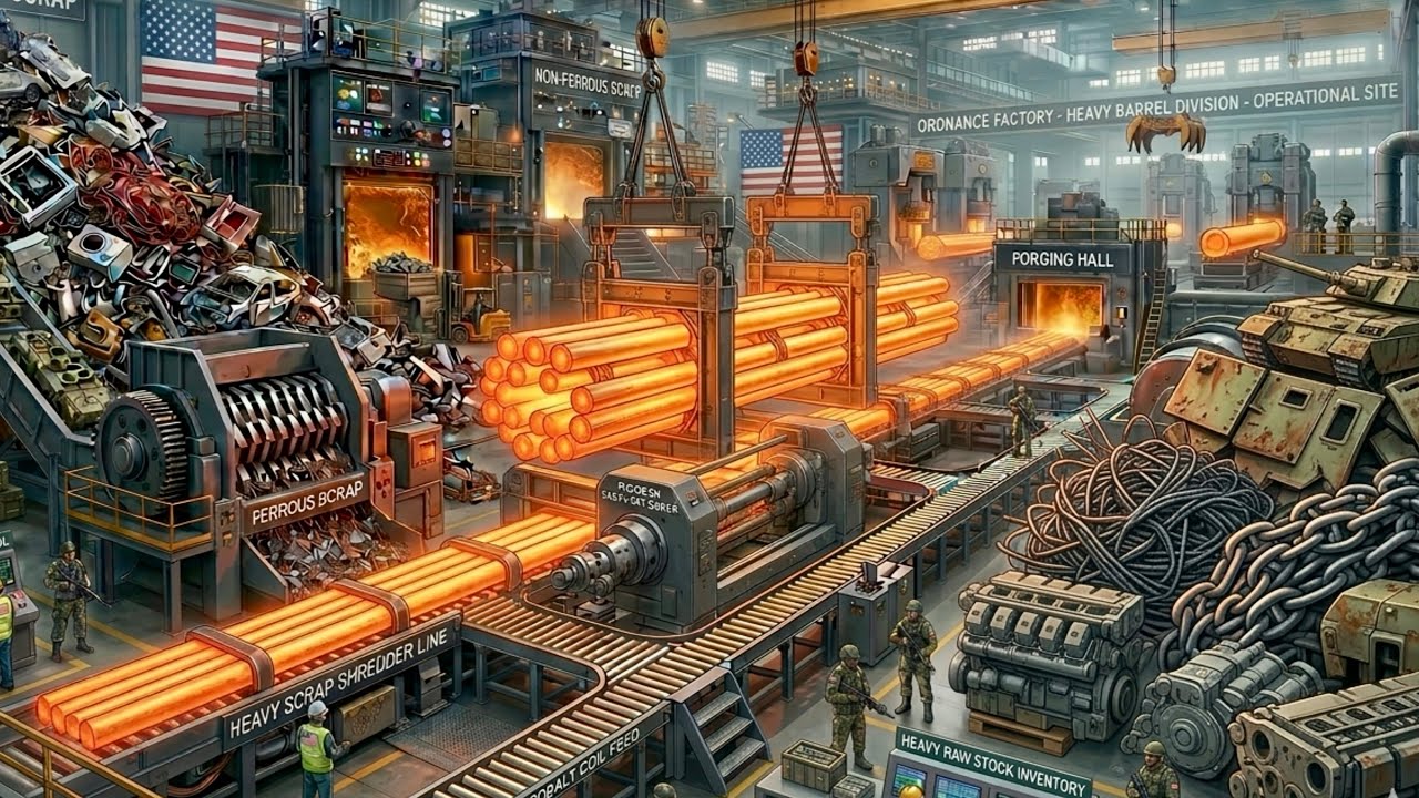 Scrap Metal Shredding & Recycling – Turning Waste Into Powerful Metal Rods!