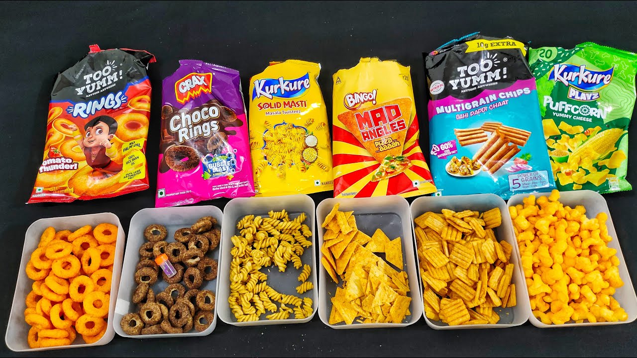 ASMR Most Popular Indian Snacks : SPICY vs SWEET! 🌶️🍫 EXTREME LOUD CRUNCH! Unpacking & Tasting