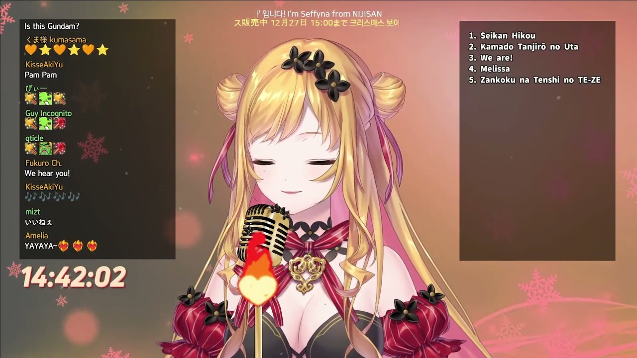 Seffyna sings A Cruel Angel's Thesis / NIJISANJI KR